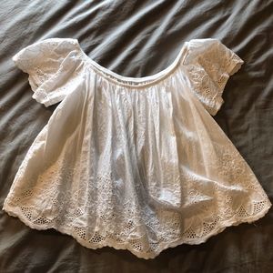 Glamorous White Lace off the Shoulder Top